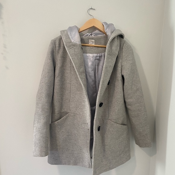 Hooded dress jacket grey size small from Simons - Picture 1 of 4
